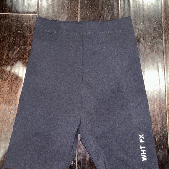 NWT S White Fox Boutique Black Bike Shorts unisex high waisted stretch spandex - Picture 3 of 6